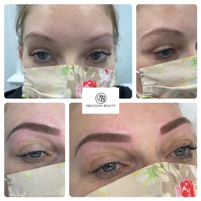 Ombre Powder Brows Before and After at Precision Beauty Worthing